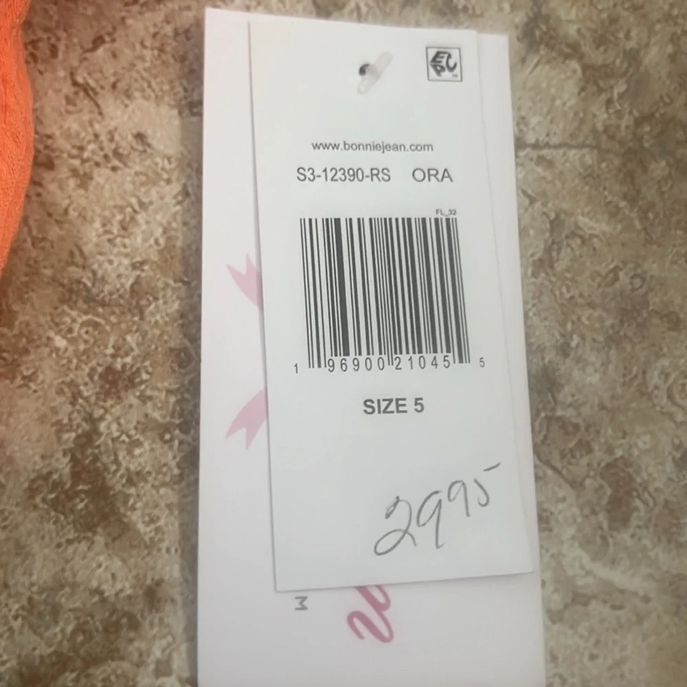 Bonnie Jean Orange Romper - Picture 3 of 4